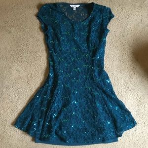 Blue-Green Dress w/ sequins